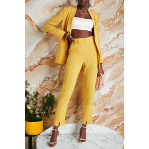 Diane Von Furstenberg Yellow Ankle Pants